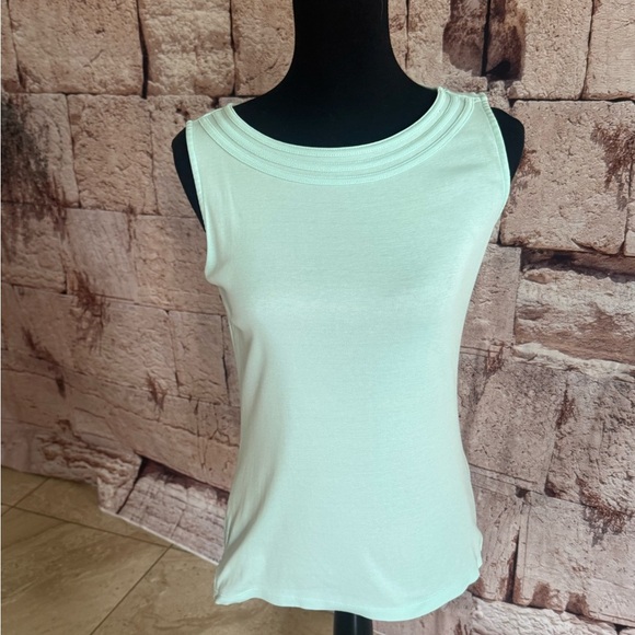 Talbots Small petite Elegant baby blue Sleeveless Top - Picture 1 of 3